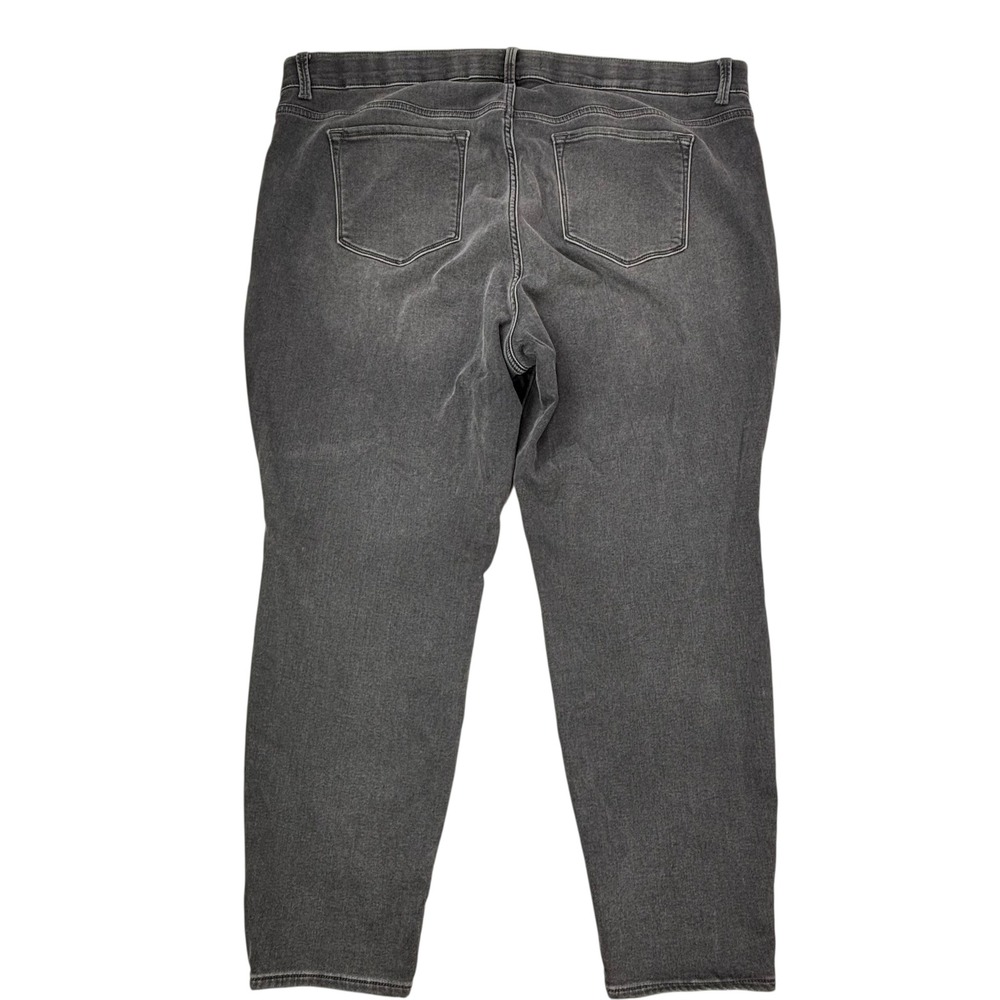 Old Navy Women Plus 24 Rockstar Super Skinny Gray Built-In‎ Warm Stretch Jeans - Picture 14 of 16